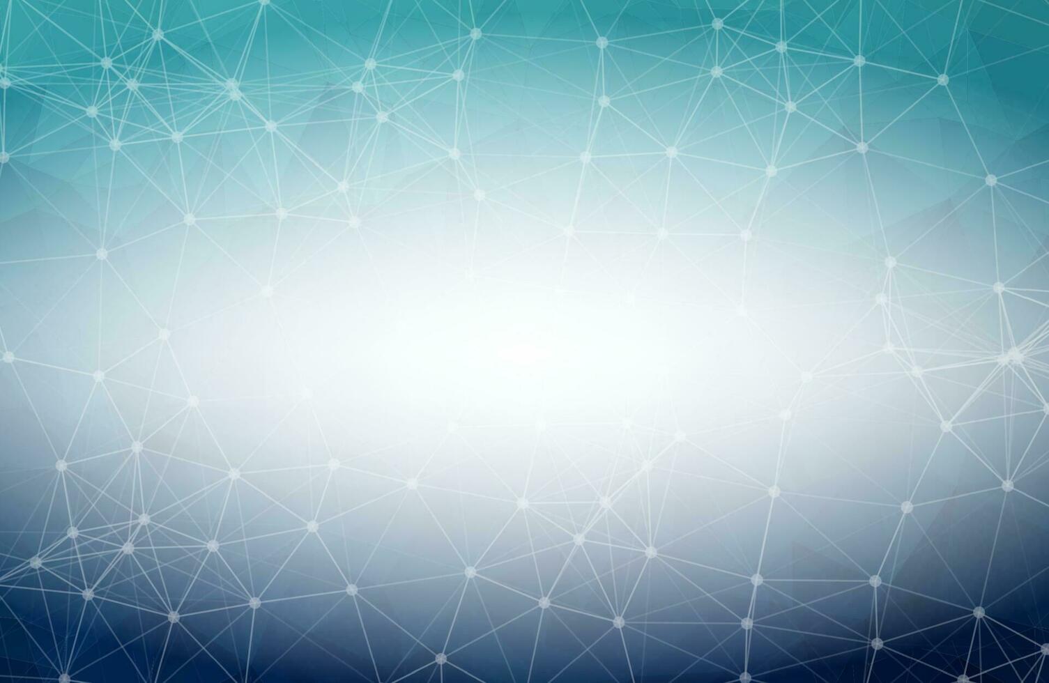 Abstract Blue White Polygonal Space Background with Connecting Dots and Lines.  Connection structure and science background. Futuristic HUD design. vector