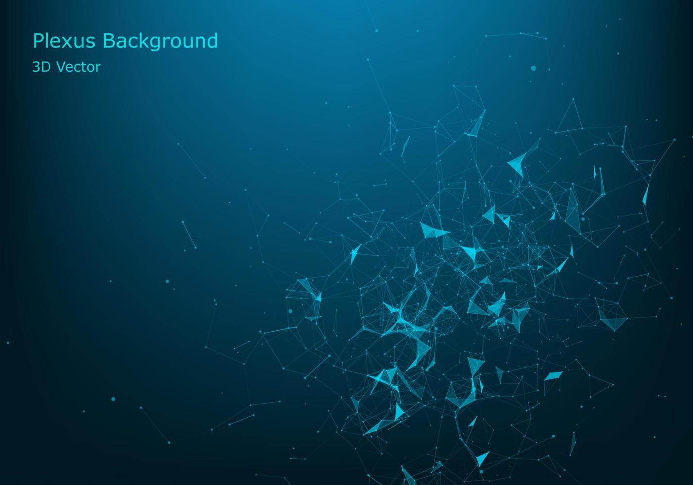 Abstract technology background. Science background. Big data. Background vector. Plexus effect. Network connection structure. Vector illustration.