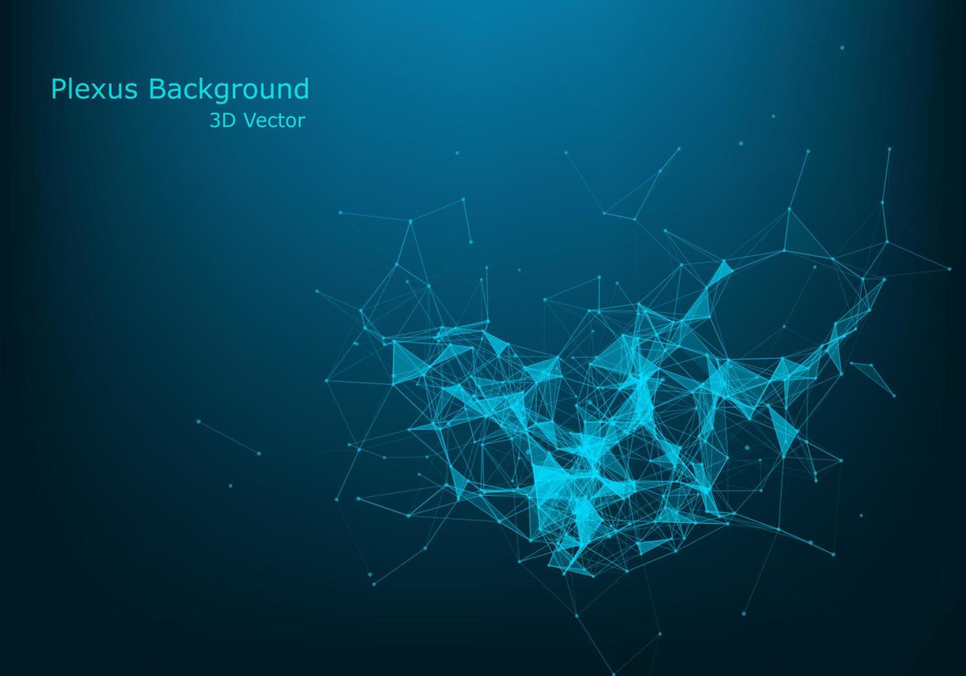 Abstract connecting dots and lines. Connection science background. Vector illustration