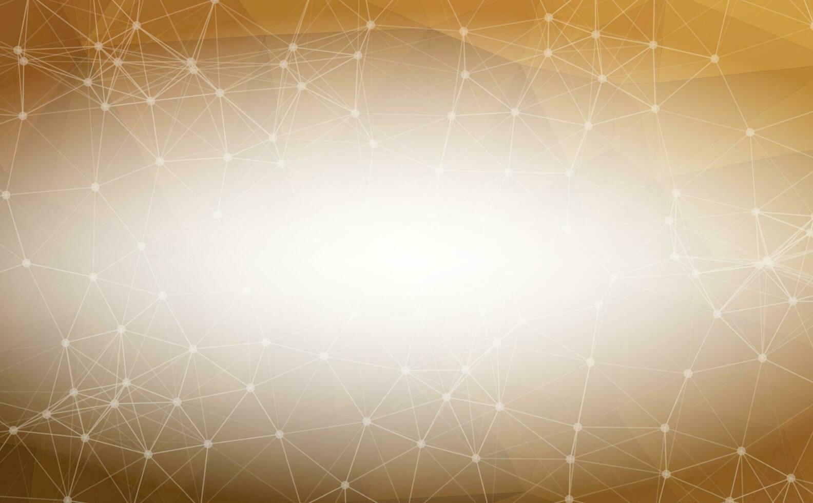 Abstract Dark Brown Polygonal Space Background with Connecting Dots and Lines.  Connection structure and science background. Futuristic HUD design. vector