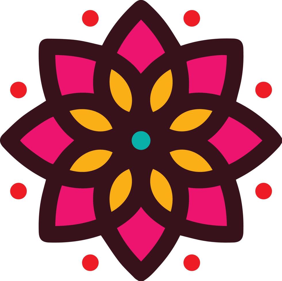 Colorful mandala design vector