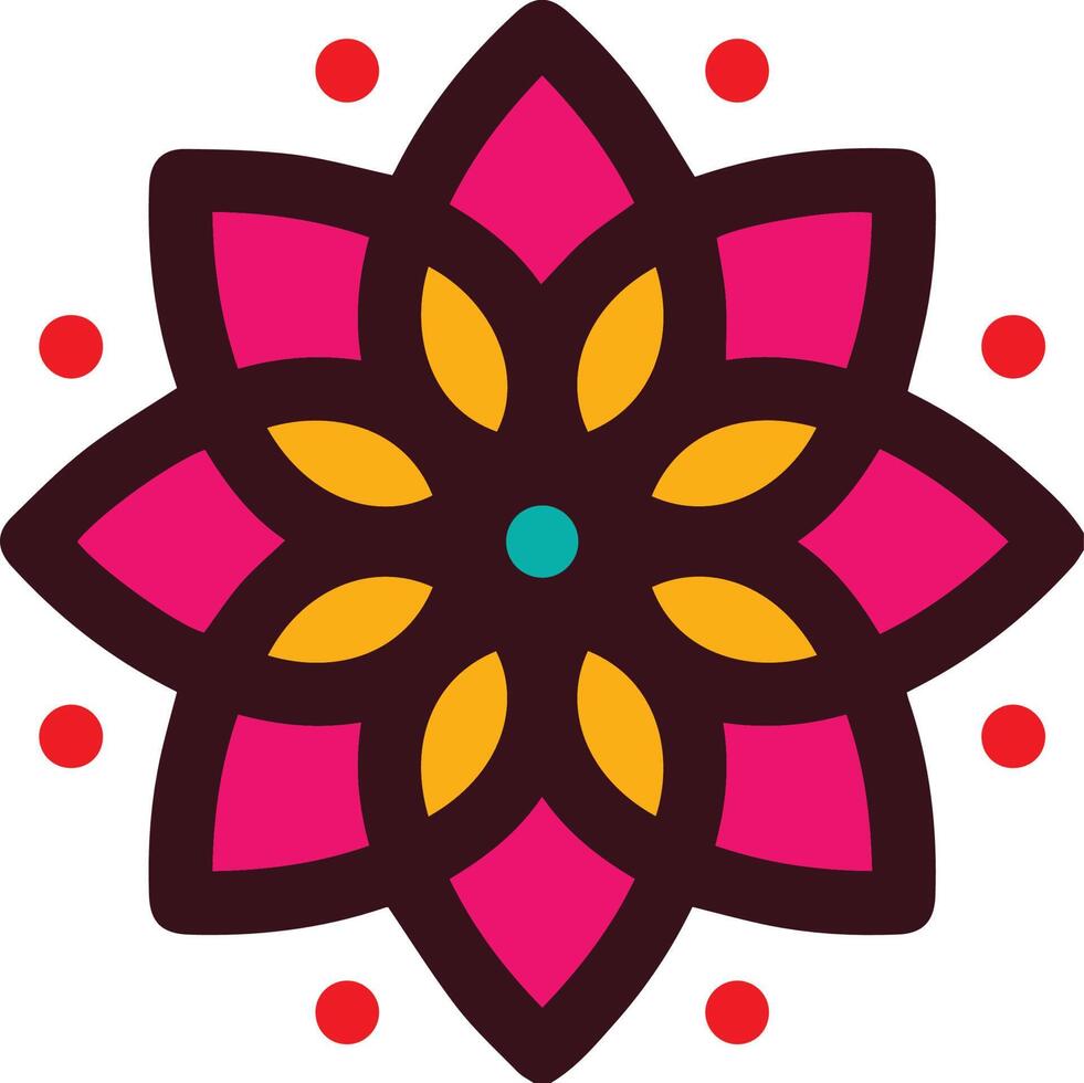 vector de diseño colorido mandala