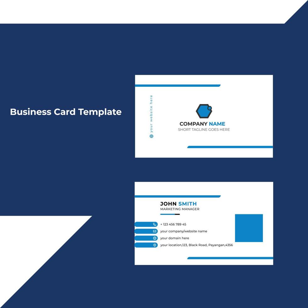 Business Card Template vector