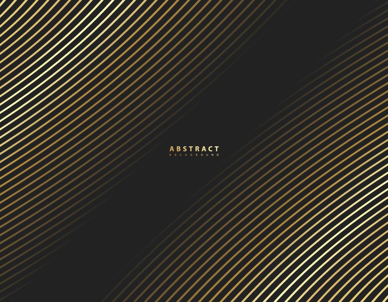 Golden wave line background vector