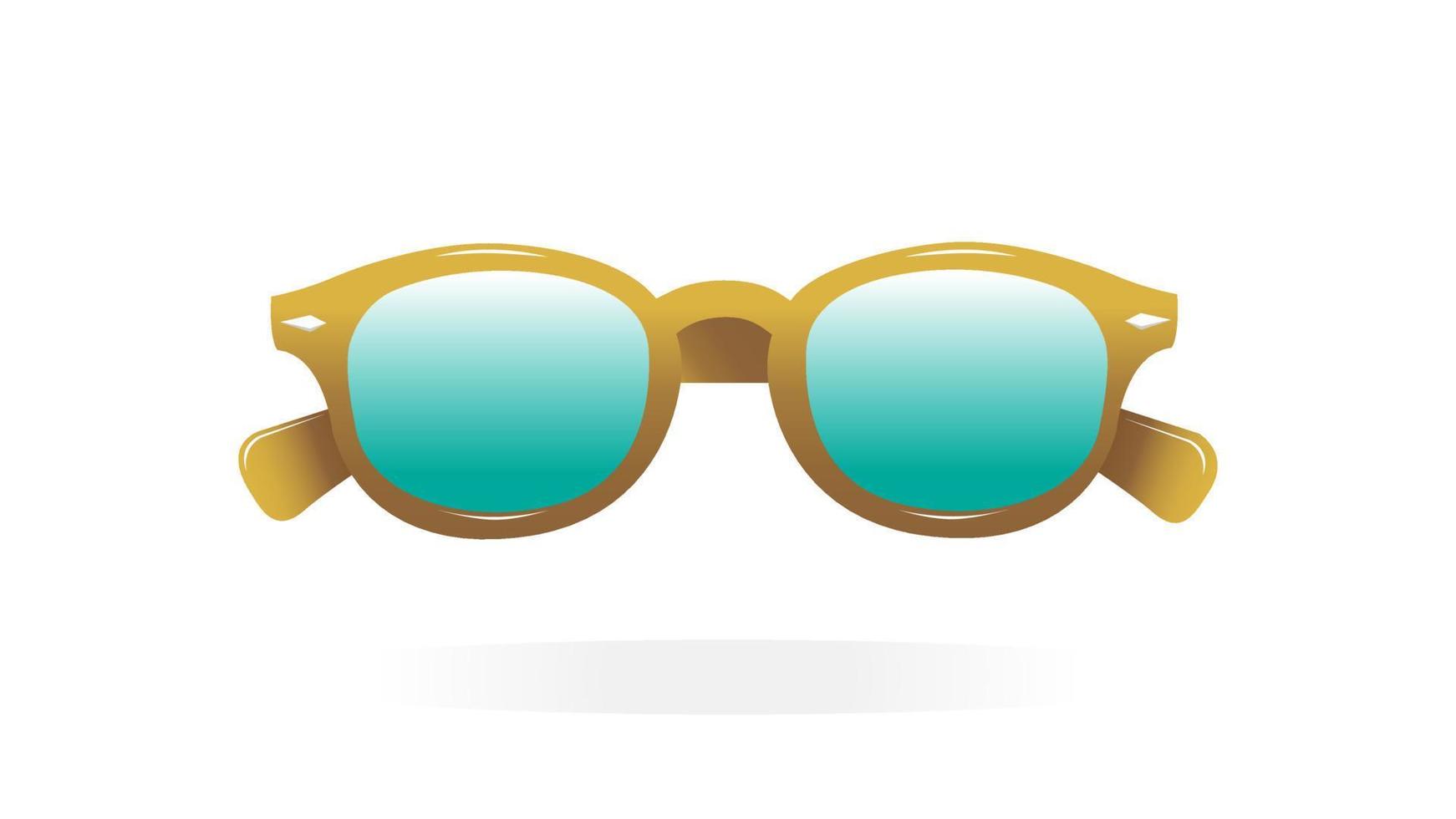 Stylish sunglasses flat vector illustration