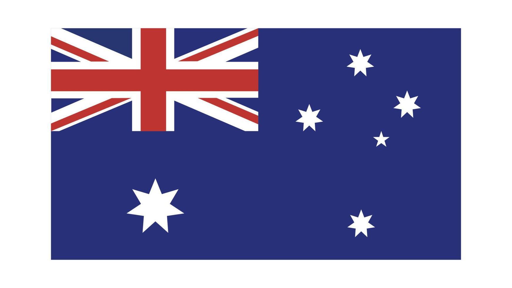 Flag of Australia.Official proportion  dimension and colors. Vector Illustration