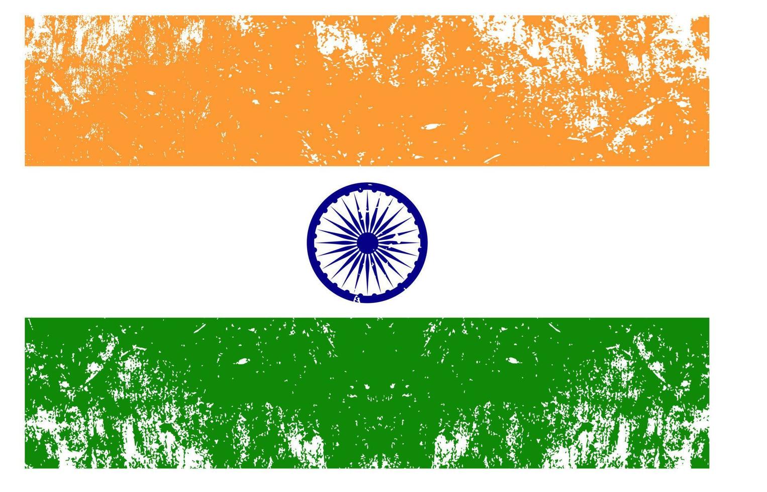 bandera de india Ilustración de vector de bandera grunge, cero y estilo antiguo