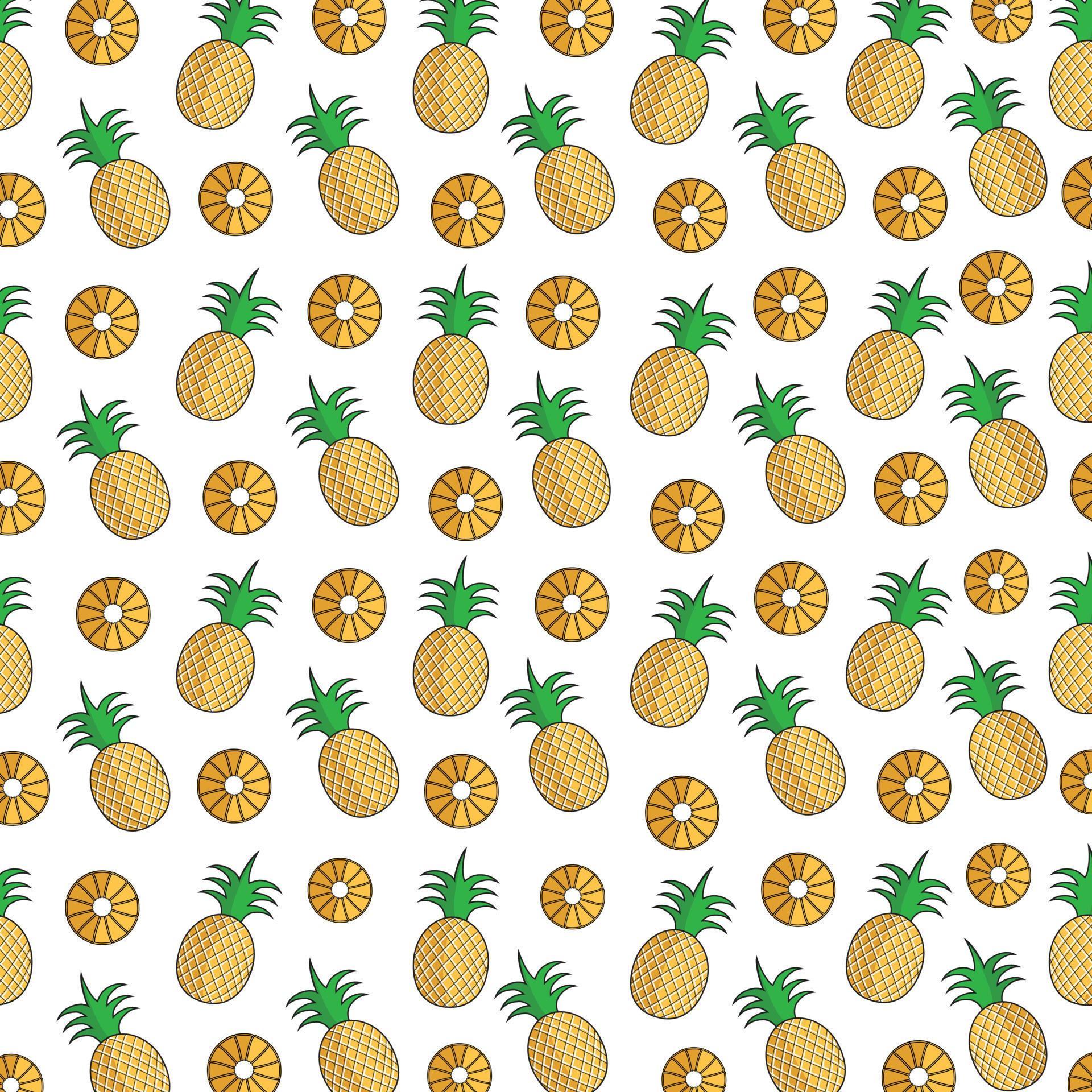 Pineapple Pattern background 7456352 Vector Art at Vecteezy