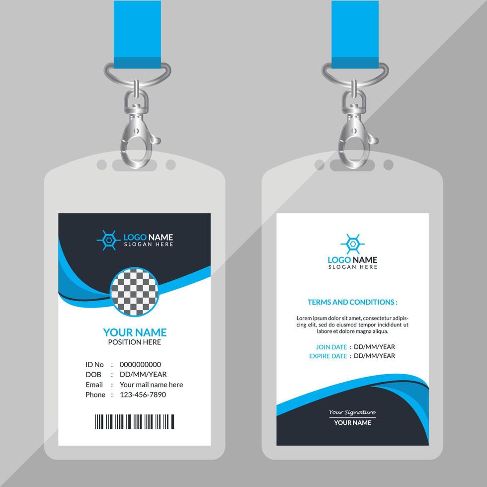 Creative ID Card Template vector