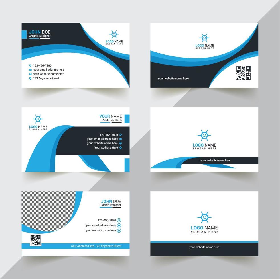 Modern And Professional Business Card Design, Corporate And Creative Business Card Design, Simple And Abstract Business Card, Business Card Design Template vector