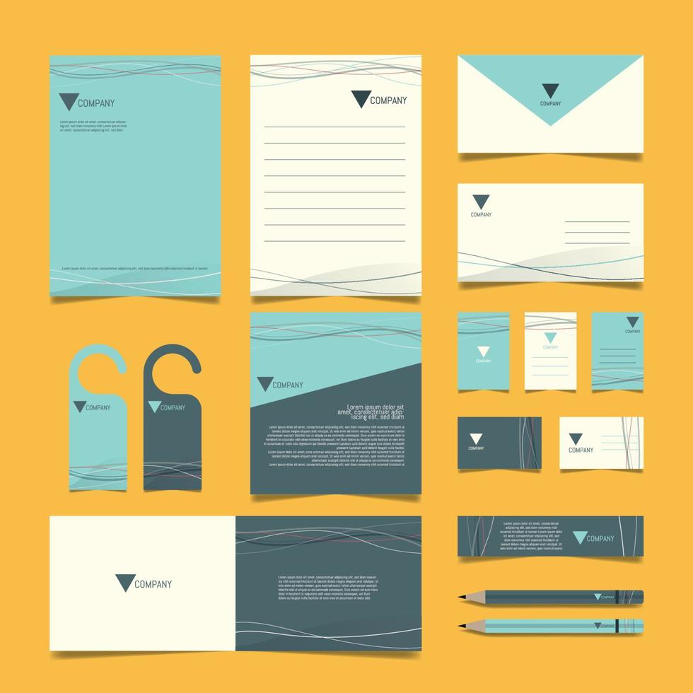 Stationery Kit Business Template vector