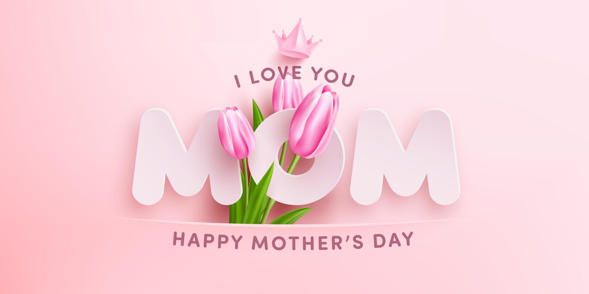 Mother's Day Poster or banner with many sweet hearts and on red background.Promotion and shopping template or background for Love and Mother's day concept.Vector illustration eps 10 vector