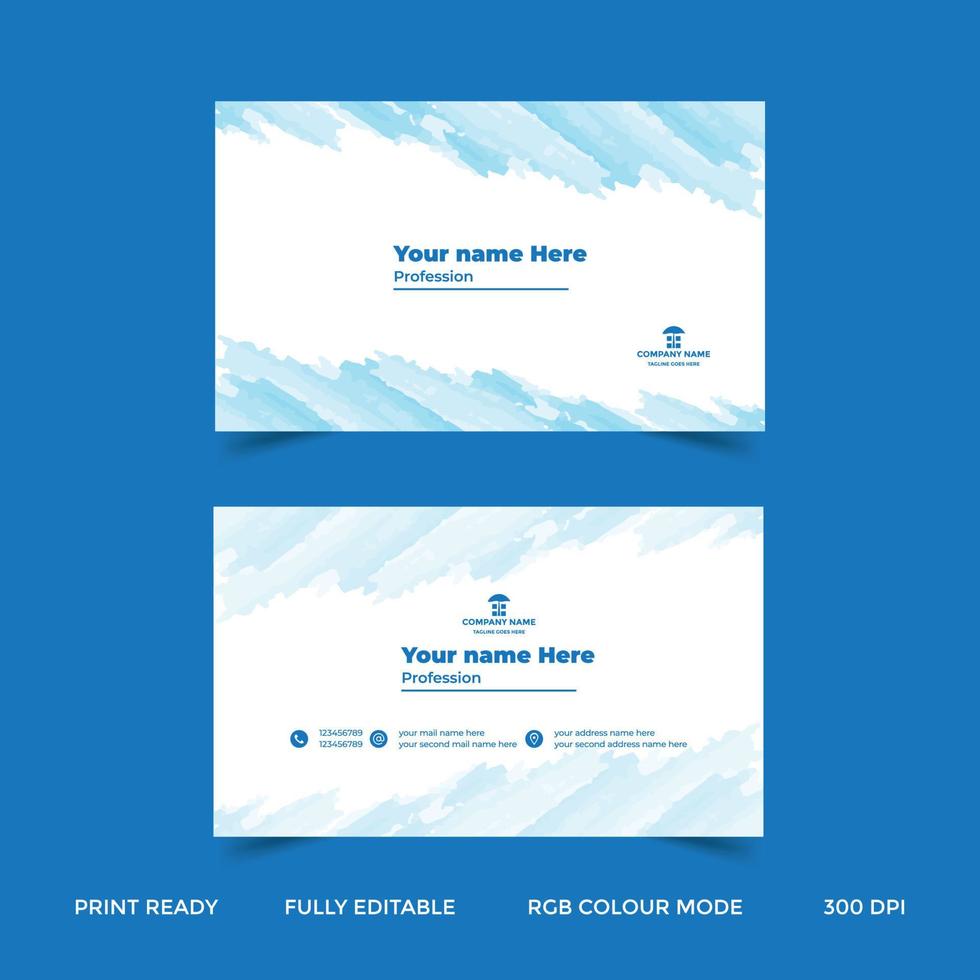 Multipurpose business card design template vector