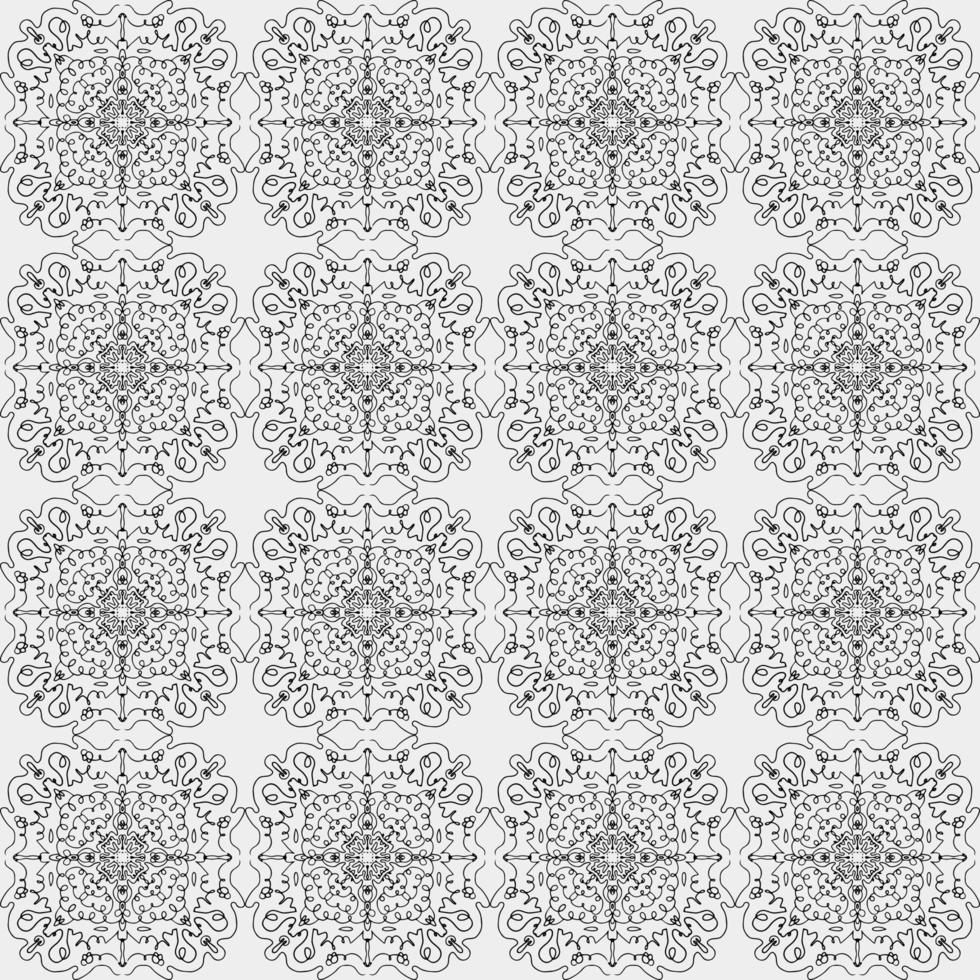 Seamless pattern. Mandala art illustration ornament vector