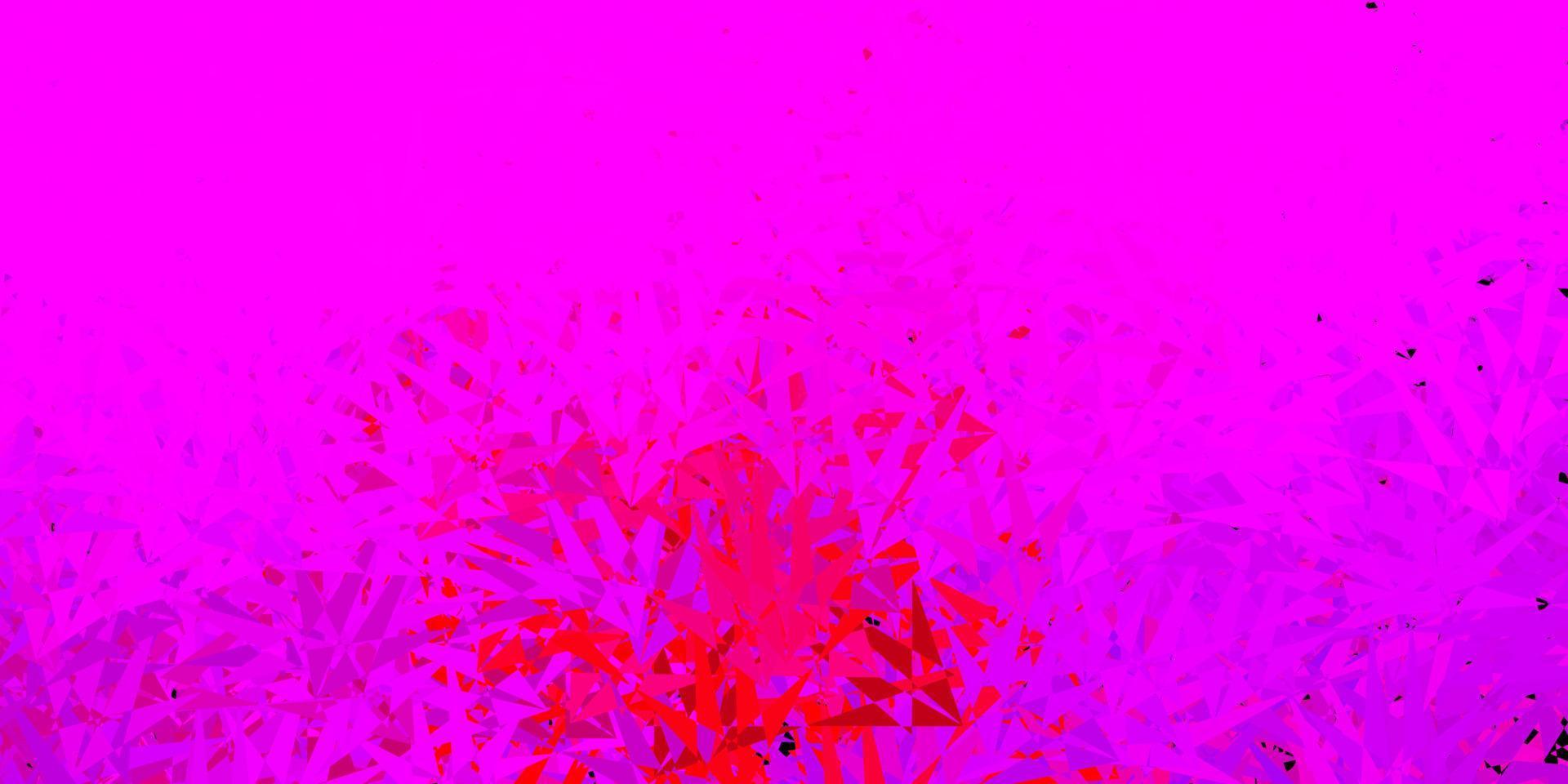 Light pink, red vector texture with random triangles.