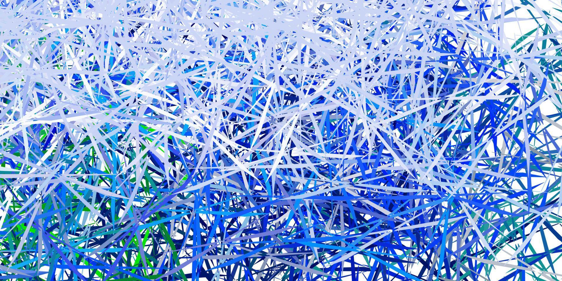 Light Blue, Green vector backdrop with triangles, lines.