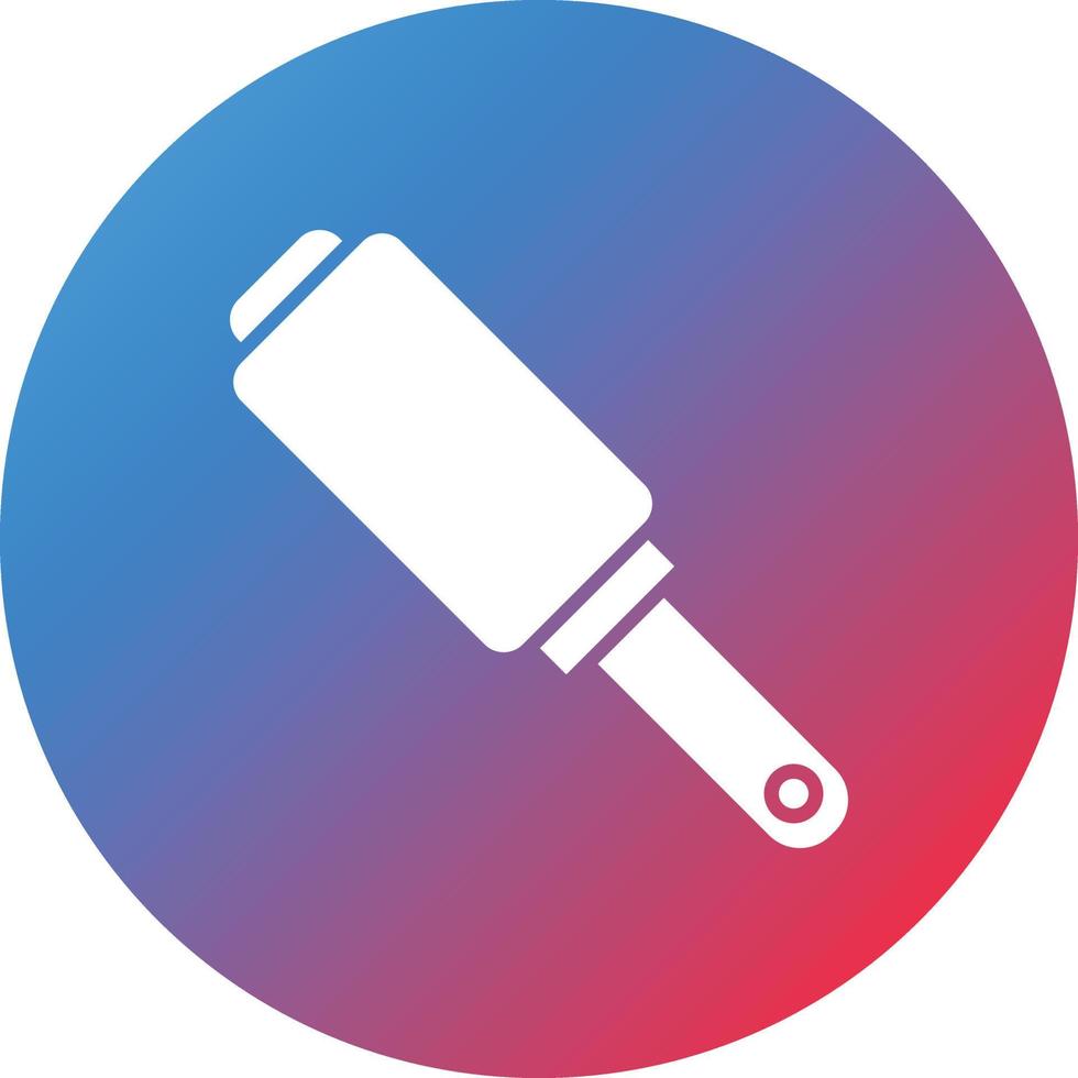 Lint Roller Glyph Circle Gradient Background Icon vector