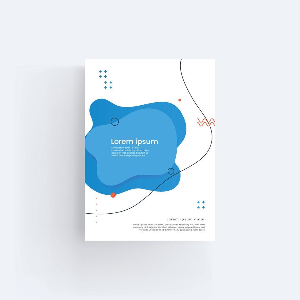 Brochure and book cover design template vector