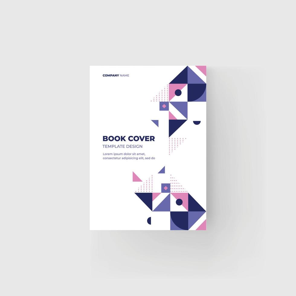 folleto y plantilla de diseño de portada de libro vector