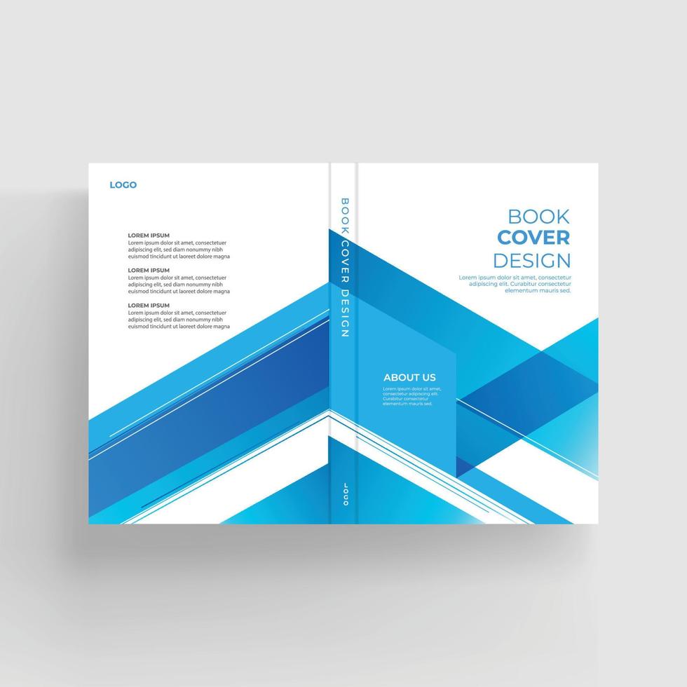 Brochure and book cover design template vector