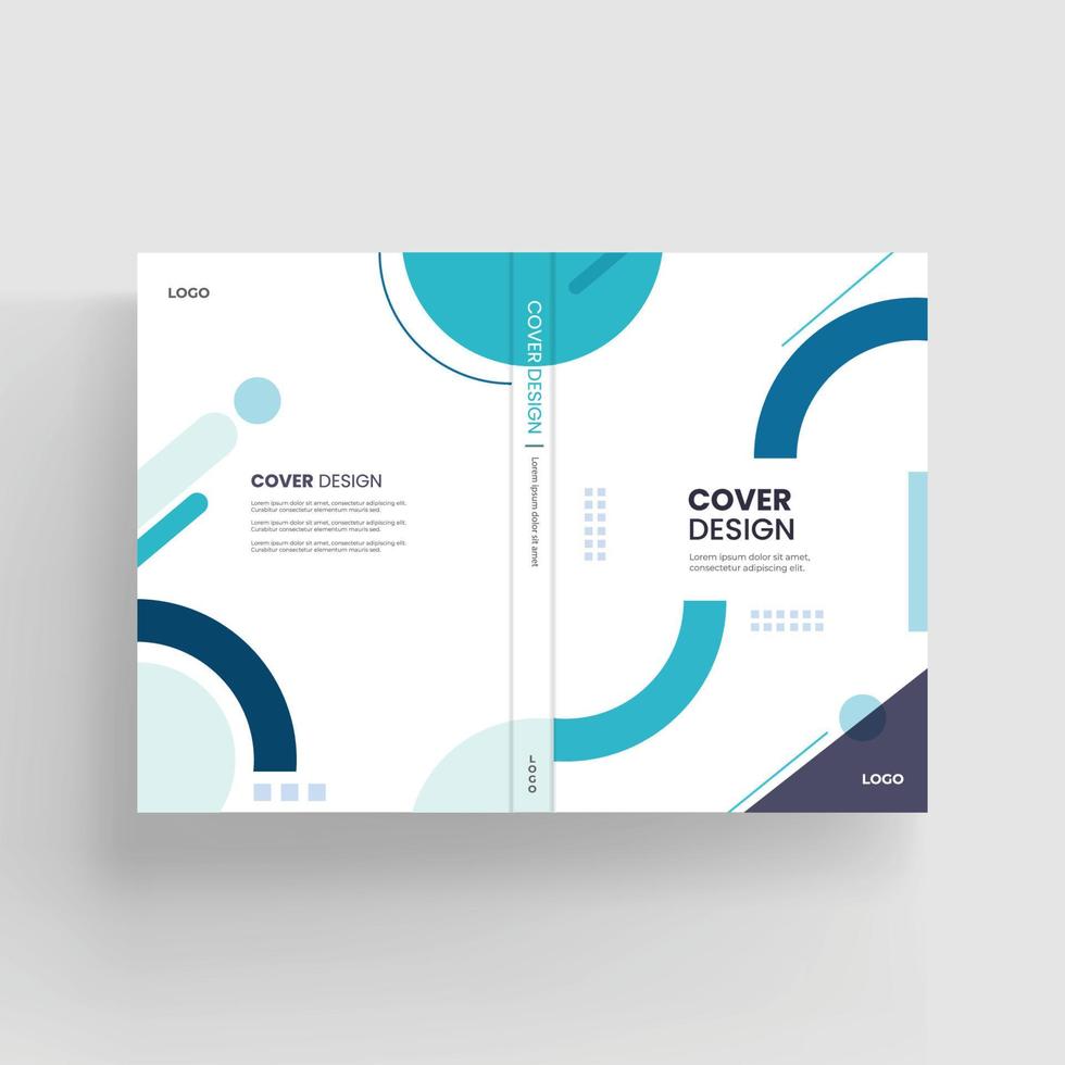 Brochure and book cover design template vector