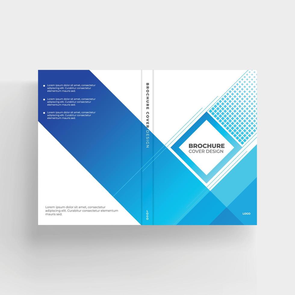 Brochure and book cover design template vector