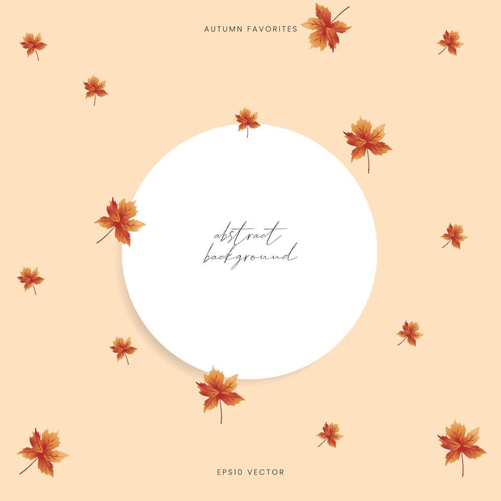 abstract setting in autumn vector