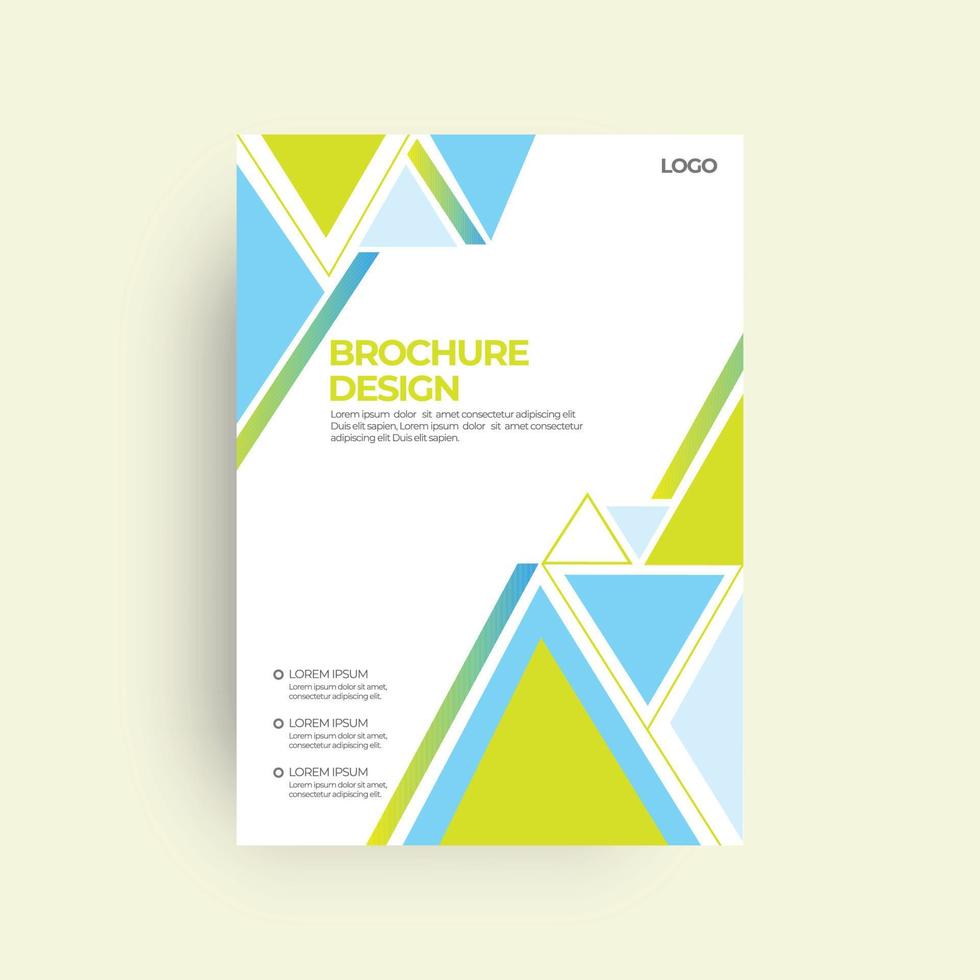 Brochure and book cover design template vector