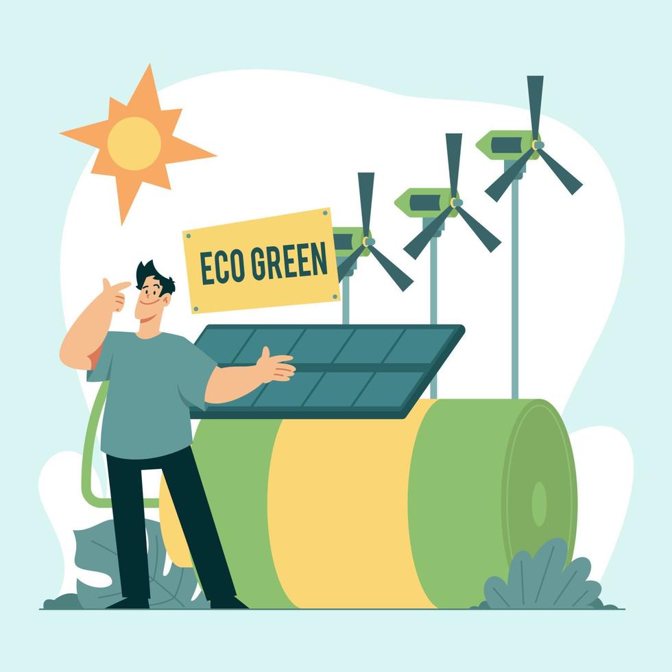 Eco Green Technology Concept vector