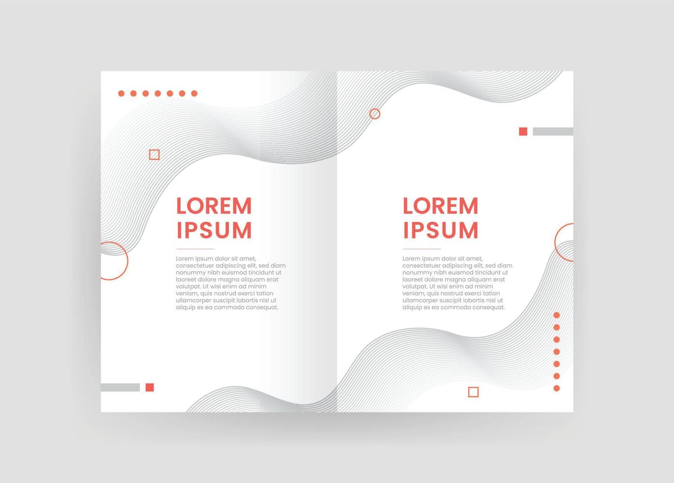 Brochure and book cover design template vector