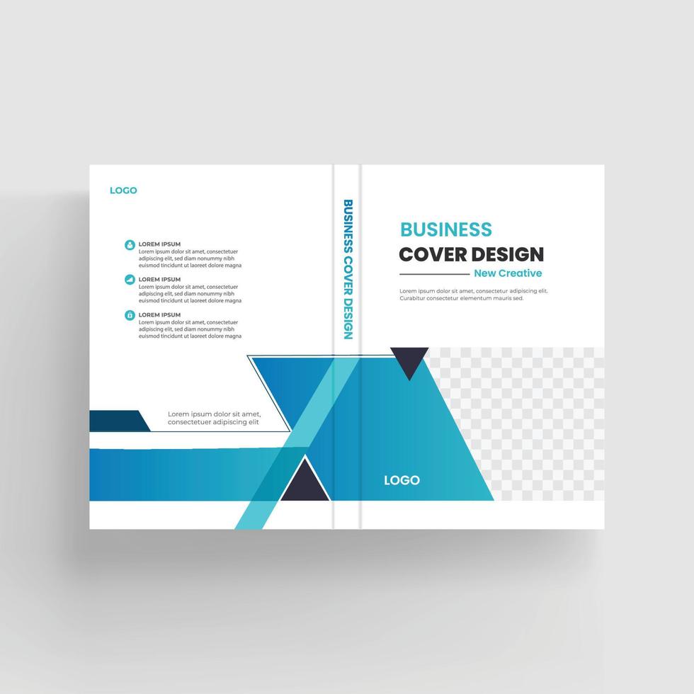 Brochure and book cover design template vector