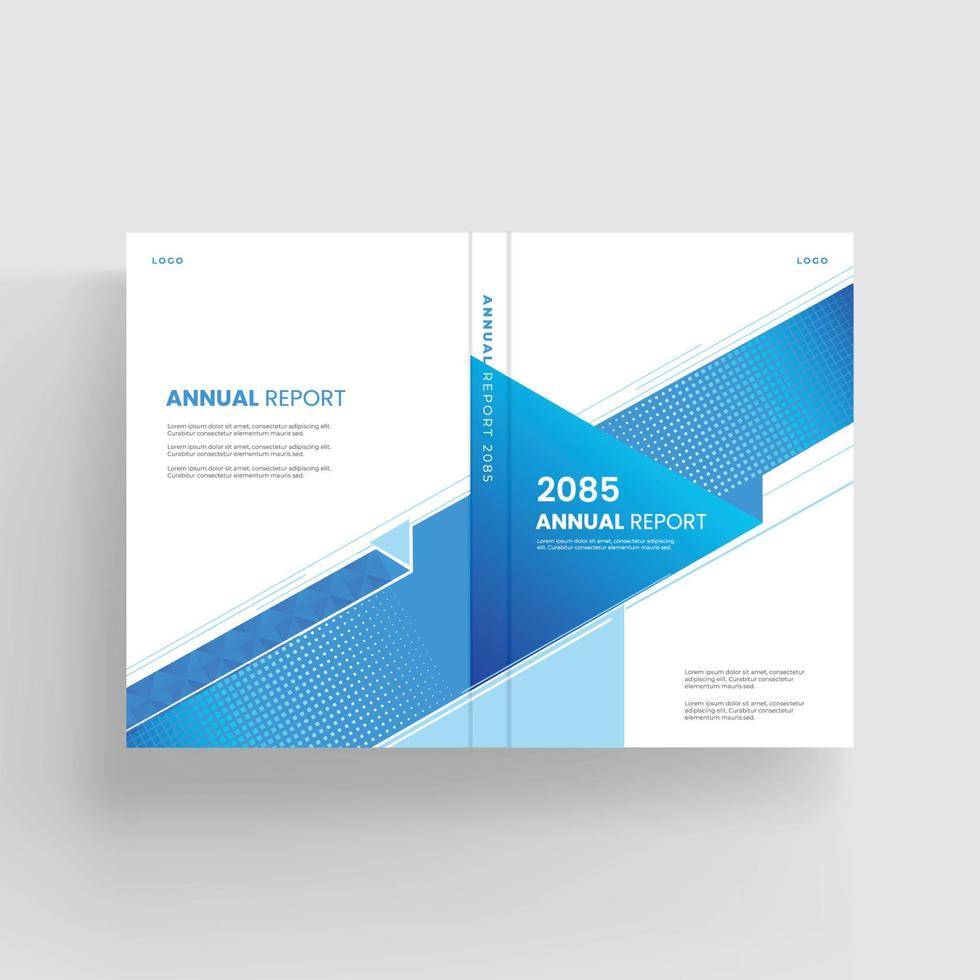 Brochure and book cover design template vector