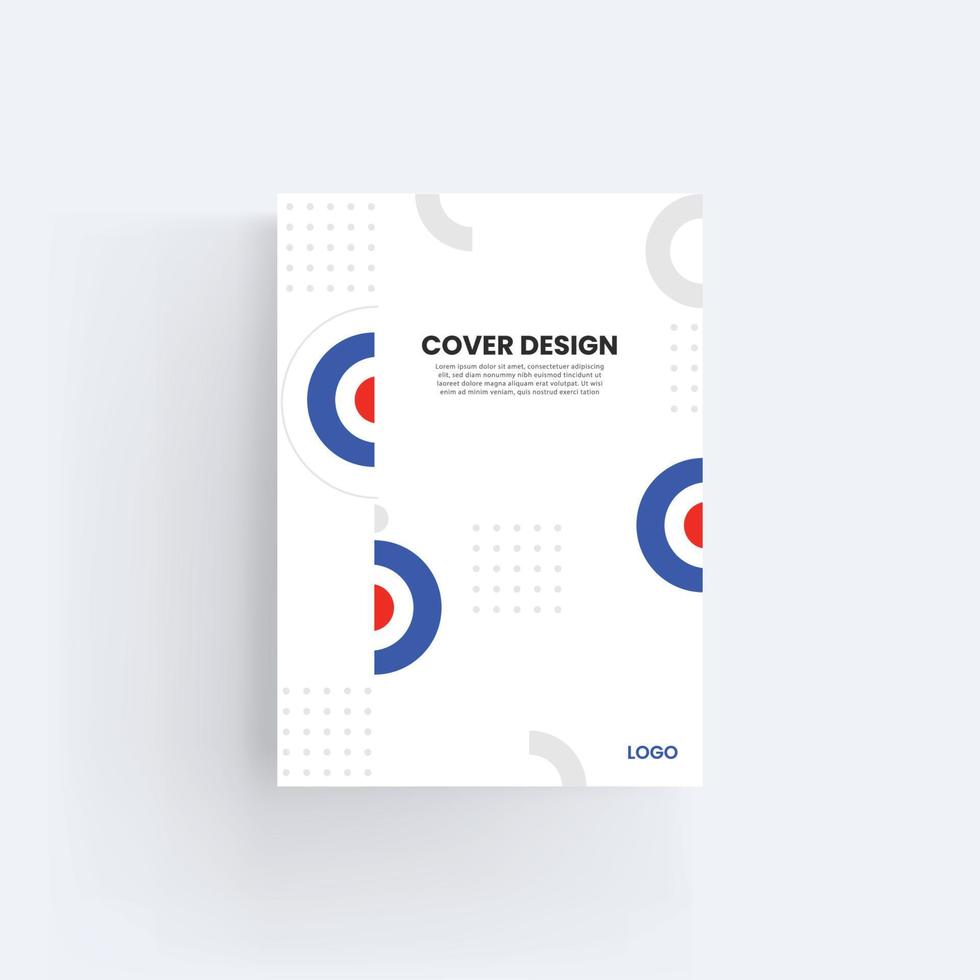 Brochure and book cover design template vector