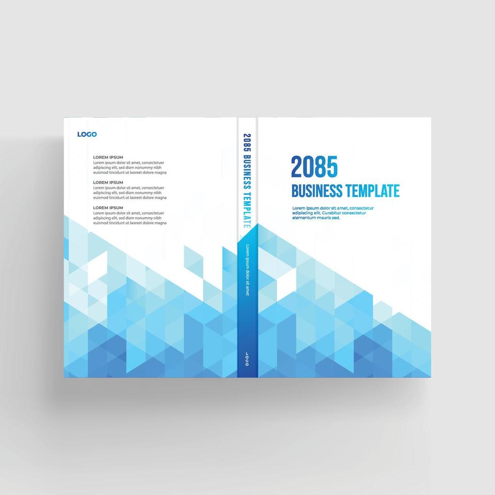 Brochure and book cover design template vector