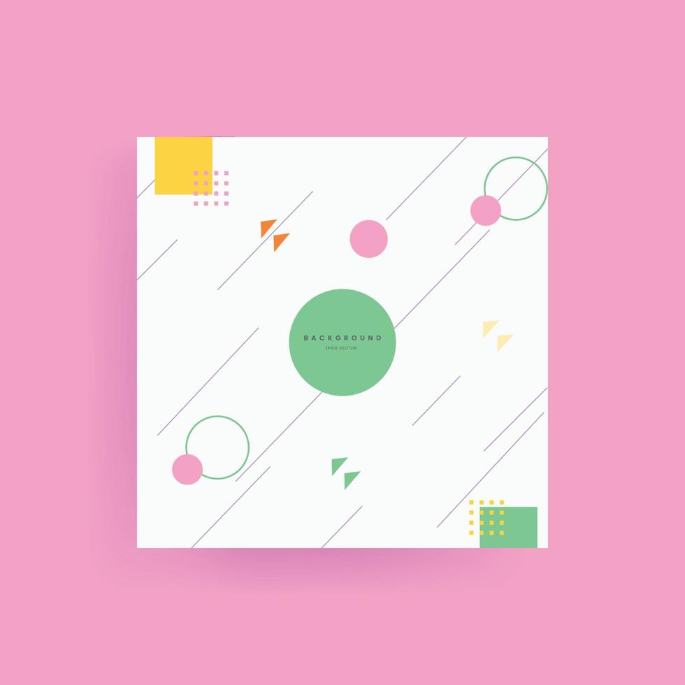 colourful Memphis abstract background vector