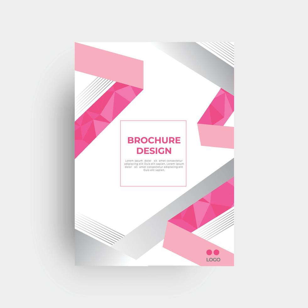 Brochure and book cover design template vector