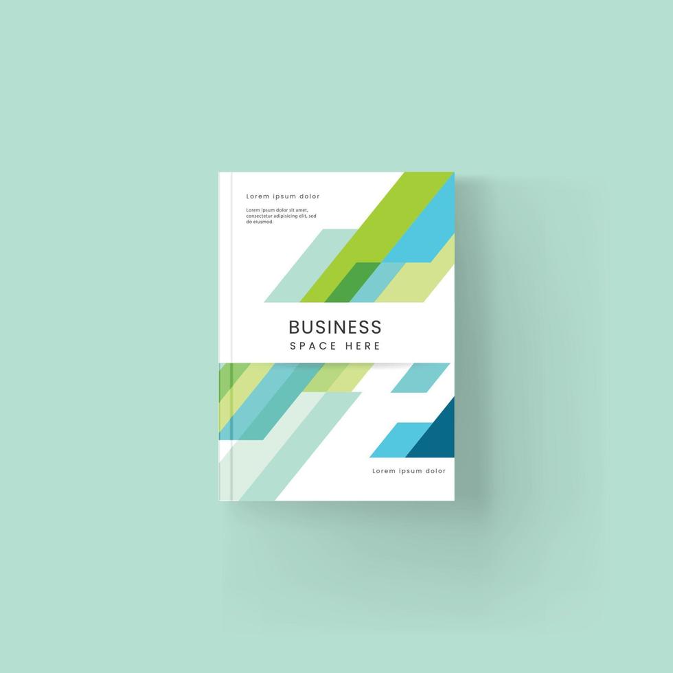 Brochure and book cover design template vector