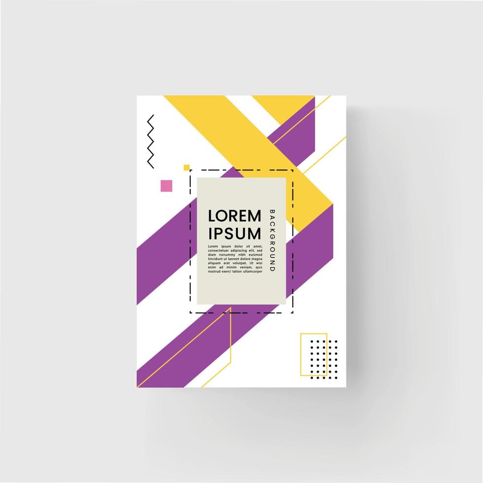 Brochure and book cover design template vector