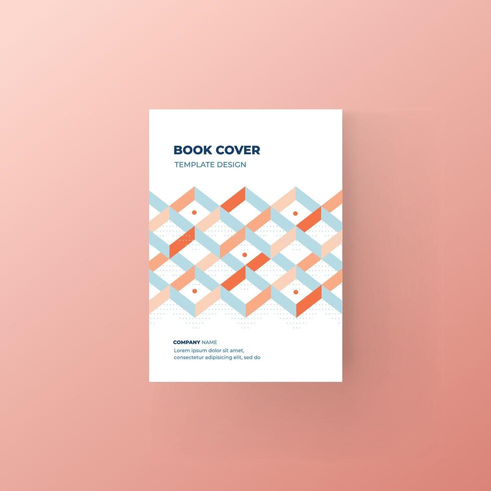 Brochure and book cover design template vector