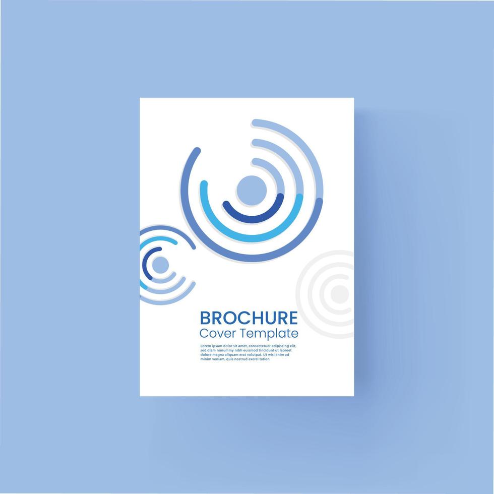 Brochure and book cover design template vector