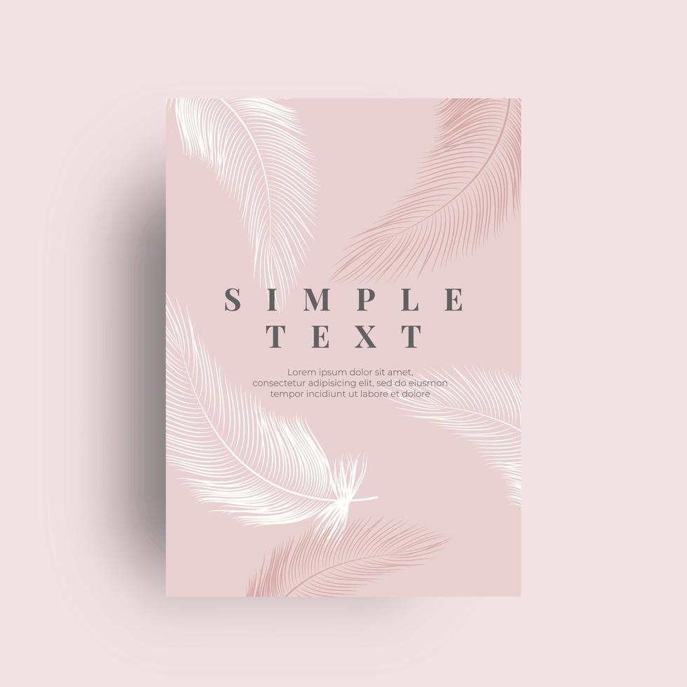feather card background vector
