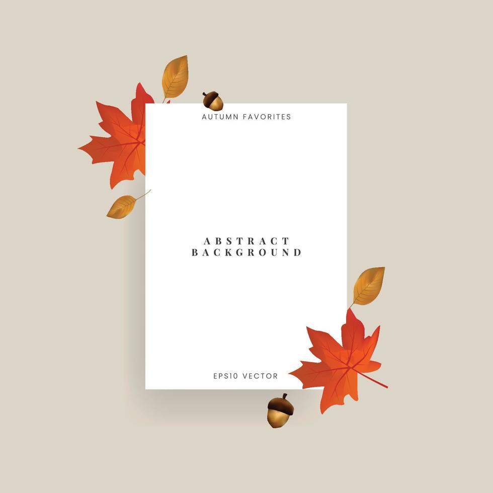 abstract setting in autumn vector