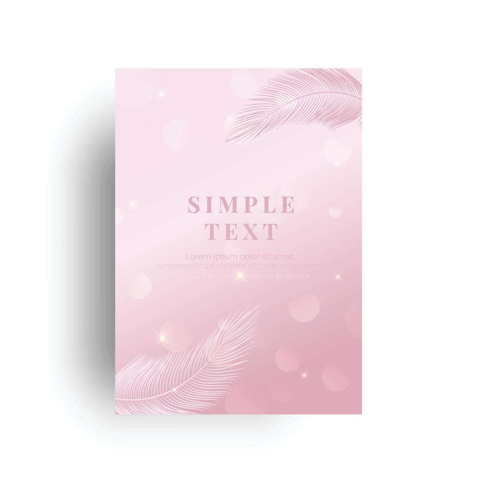 feather card background vector