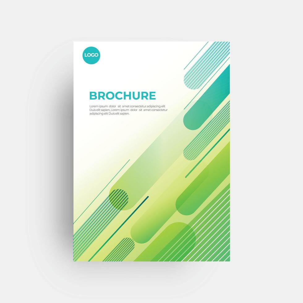 Brochure and book cover design template vector