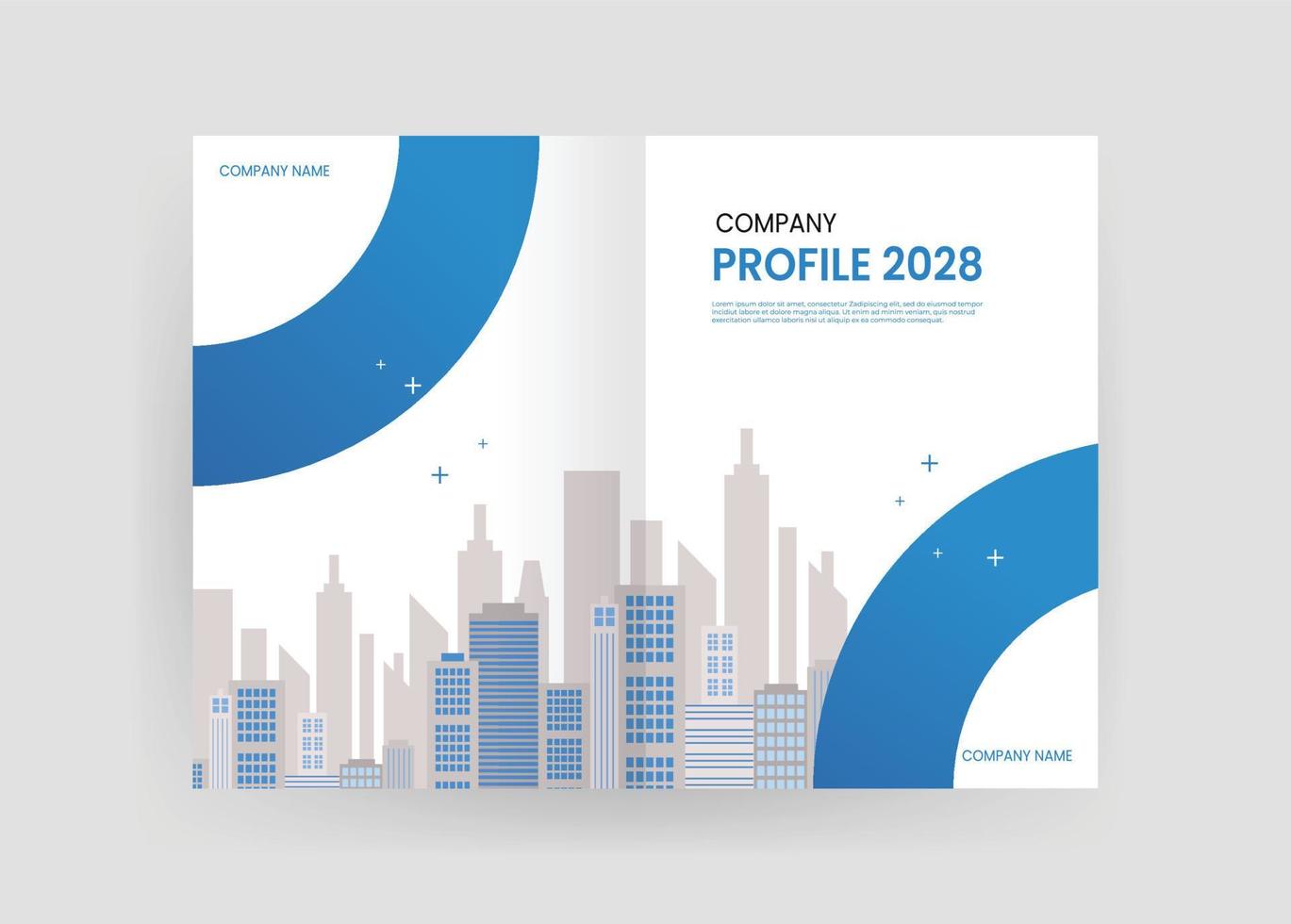 Brochure and book cover design template vector