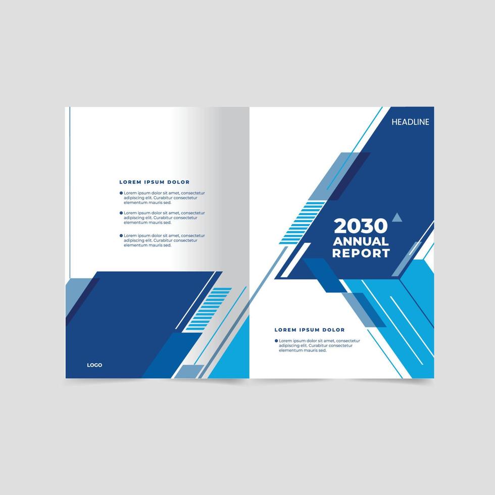 Brochure and book cover design template vector