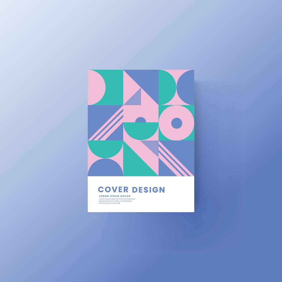 Brochure and book cover design template vector