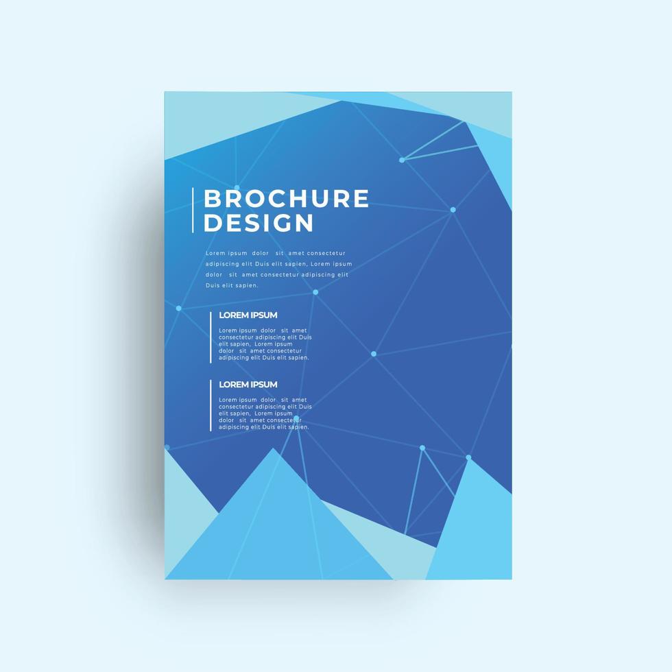 Brochure and book cover design template vector