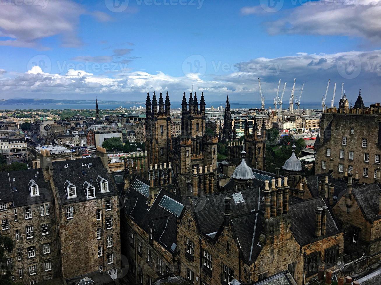 A view of Edinburgh in Scotland photo