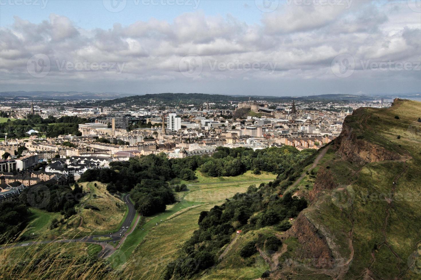 A view of Edinburgh in Scotland photo